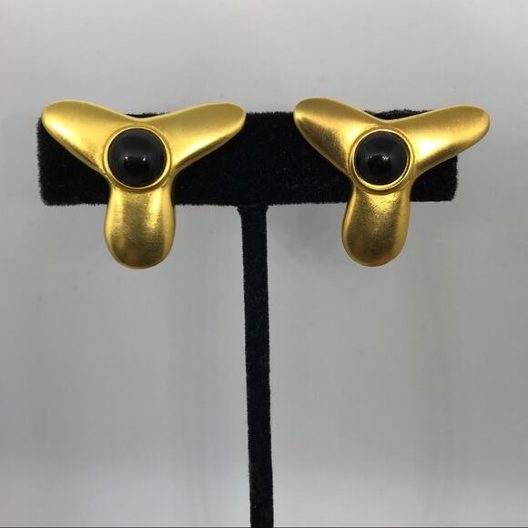 Vintage Robert Lee Morris Earrings Signed Brutalist Modern